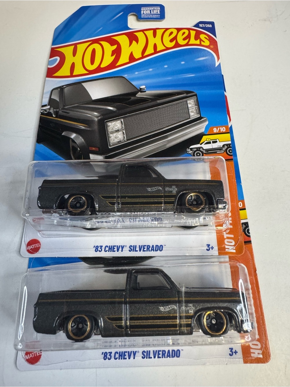 Hot Wheels 2  ‘83 CHEVY SILVERADO CRACKED BLISTERS